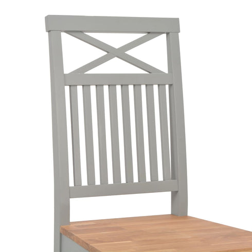 Maison Madeleine -  7 Piece Dining Set Solid Oak Wood